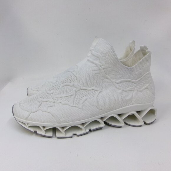 Men's White Blade Slip On Running Shoes Size 10.5 - Picture 3 of 6